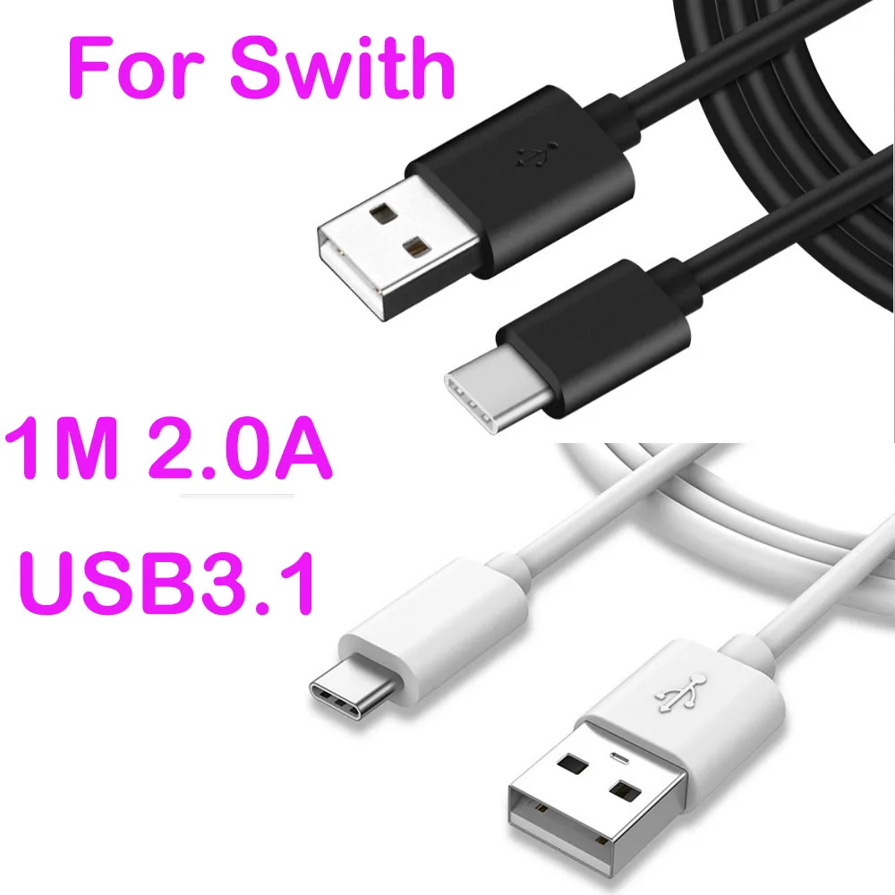 1M Blanco Negro USB Cable de Carga de Plomo para Cambiar el Cable del Cargador Imagen 0