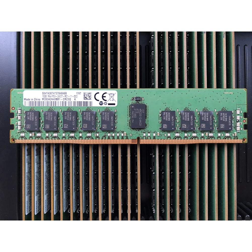 M393A2K40BB1-CRC0Q de RAM 16GB de 16G 1RX4 DDR4 2400 PC4-2400T ECC REG Para Samsung Memoria del Servidor Buque Rápido de Alta Calidad Imagen 0