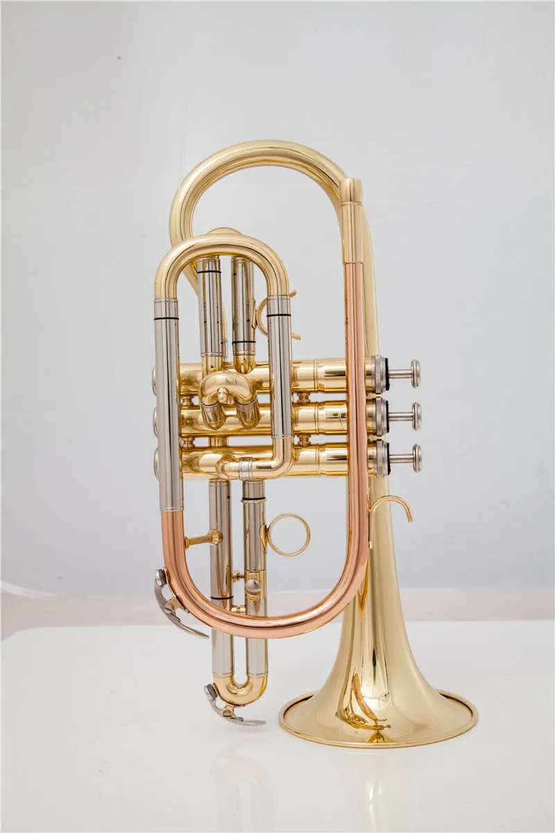 De alta Calidad de la Corneta en sib Trompeta de Latón Internacional de instrumentos musicales Con caja de Envío Gratis Imagen 0