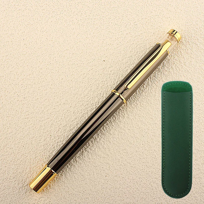 Fuentes de la escuela Pluma de 0,5 mm de Diseño Clásico con un Convertidor, de Metal de Acero Inoxidable Material de la Escritura Bolígrafos Bolígrafos Imagen 0