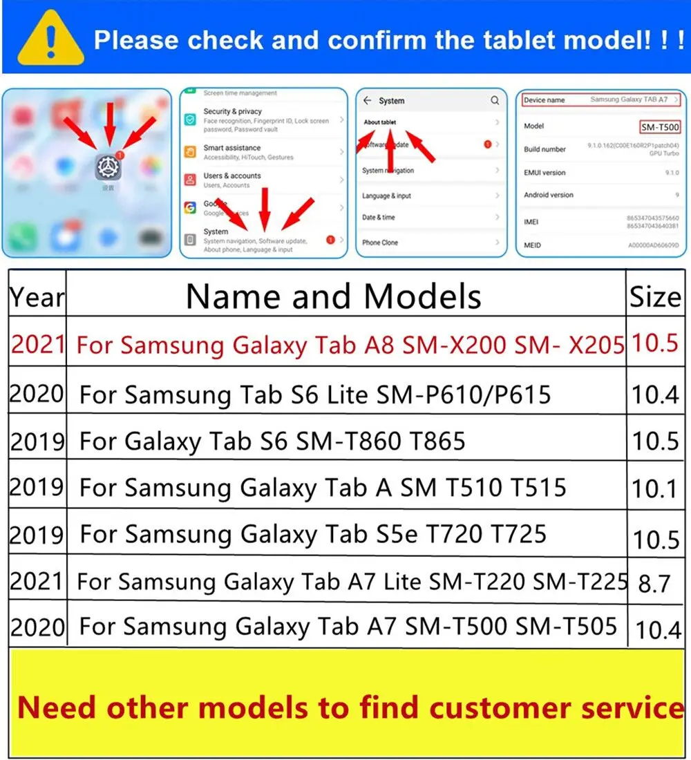 360 Rotación de Caso para Samsung Galaxy Tab Un A6 10.1 S4 10.5 S2 S3 9.7 Cover para Galaxy Tab A8 10.5 A7 S7 S8 11 A7 S6 10.4 Lite Imagen 1