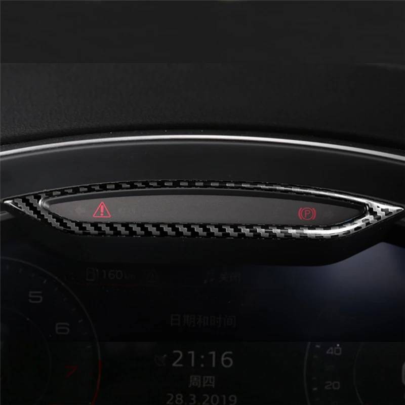 CARMANGO Para Audi A6 C8 2019-2022 Coche Estilo de Panel de la Cubierta del Panel Marco embellecedor Adhesivo Cromado Interior Accesorios Imagen 1