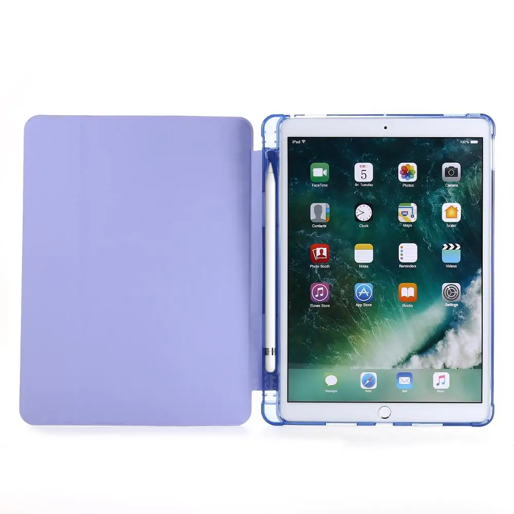 Para el iPad Air 3 Funda Con soporte de Lápiz 2019 Caso de Tablet pc Ultra Slim de Protección Smart Case para iPad Pro 10 5 2017 Accesorios +Lápiz Imagen 2