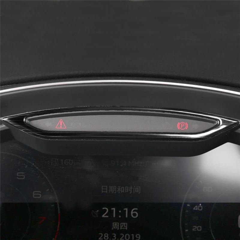 CARMANGO Para Audi A6 C8 2019-2022 Coche Estilo de Panel de la Cubierta del Panel Marco embellecedor Adhesivo Cromado Interior Accesorios Imagen 2