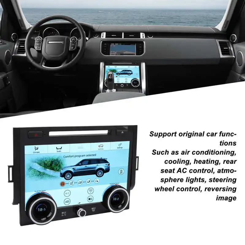 Auto 10en de Coche de la CA de la pantalla Táctil de 1080P Acondicionador de Aire del Panel de la Pantalla LCD Ajuste para Land Rover Sport L494 2013-2017 Imagen 3