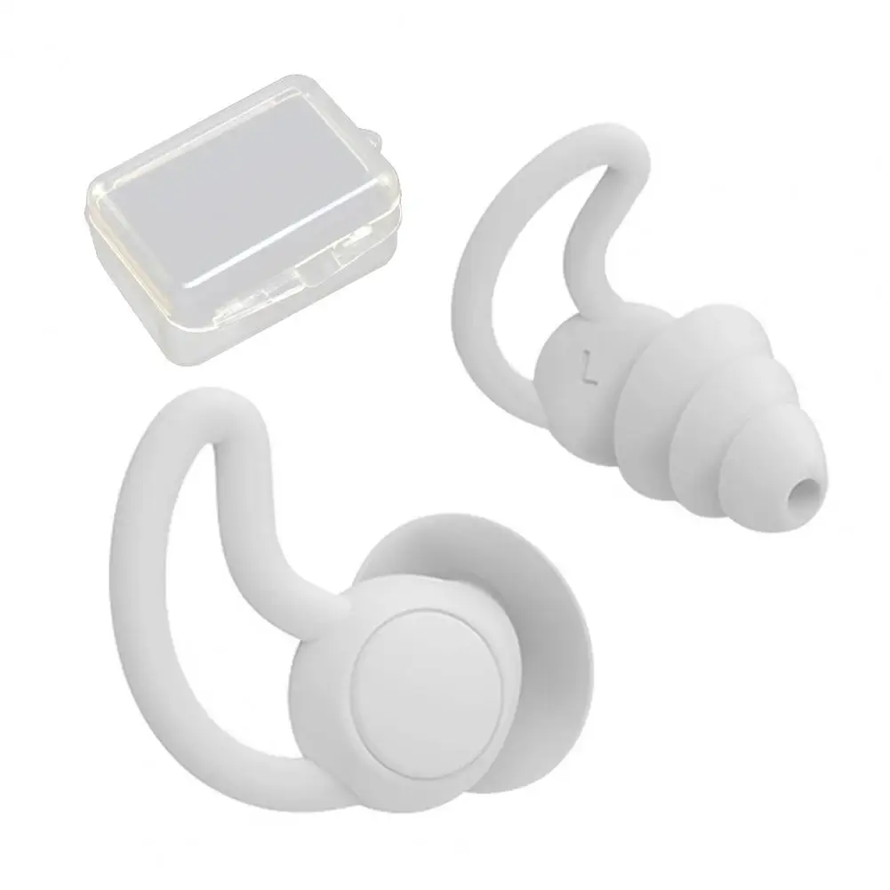 1 juego Fácil de Llevar Tapones para los Oídos Resistente al Agua Impermeable de Reducción de Ruido Tapones de Oído Protector de Uso Diario Imagen 3