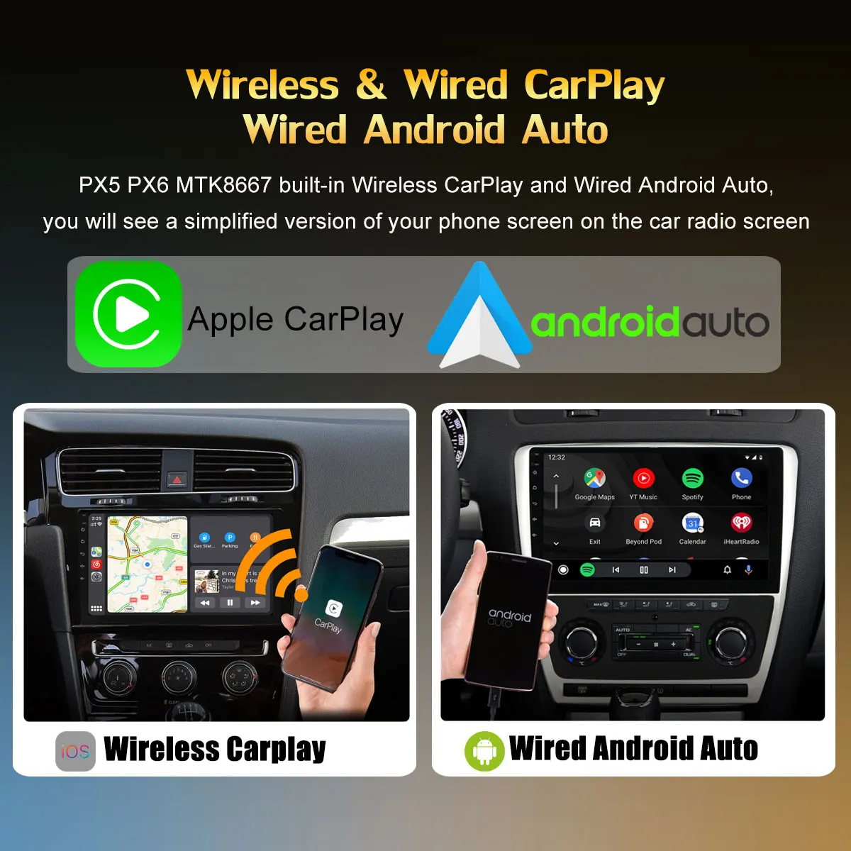 2 Din 8Core 8G+128 GB Android 11 Reproductor de DVD del Coche Para Fiat Bravo Ritmo 198 2007-2016 de Navegación GPS de Radio CarPlay DSP de Audio 4G WiFi Imagen 3