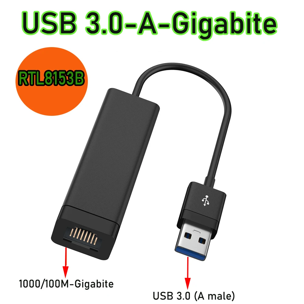 USB Adaptador de Ethernet de 1000/100Mbps USB USB adaptador de red Gigabite 100M fast ethernet adaptador para Apple Mac OS.ganar 11/10 Imagen 4
