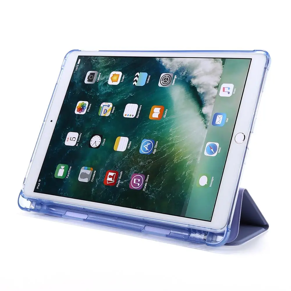Para el iPad Air 3 Funda Con soporte de Lápiz 2019 Caso de Tablet pc Ultra Slim de Protección Smart Case para iPad Pro 10 5 2017 Accesorios +Lápiz Imagen 4