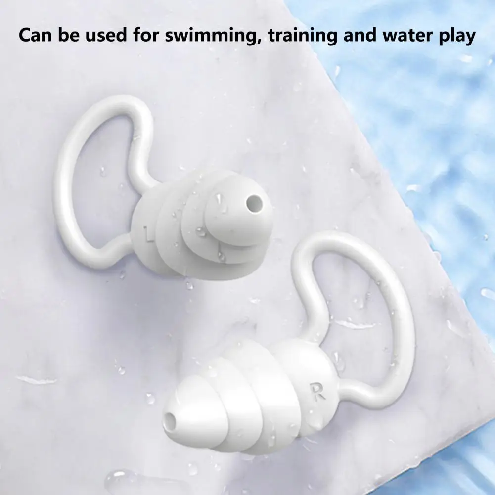 1 juego Fácil de Llevar Tapones para los Oídos Resistente al Agua Impermeable de Reducción de Ruido Tapones de Oído Protector de Uso Diario Imagen 4