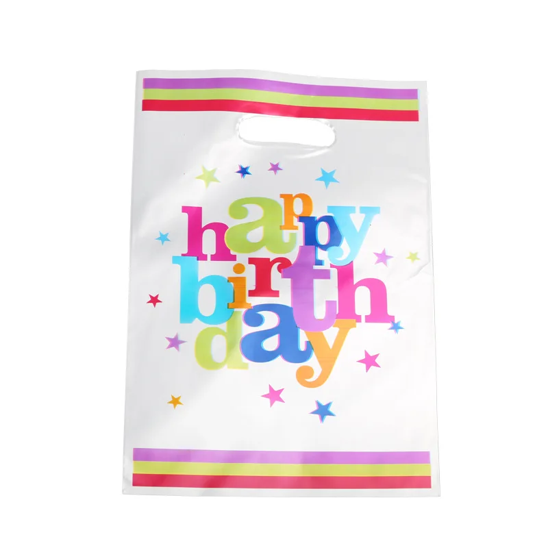 20pcs/lot Nueva llegada lindo vela impreso bolsas de Feliz Cumpleaños de Parte de las Decoraciones y Suministros Niños Botín Bolsa de Bolsas de Regalo de cumpleaños Imagen 4