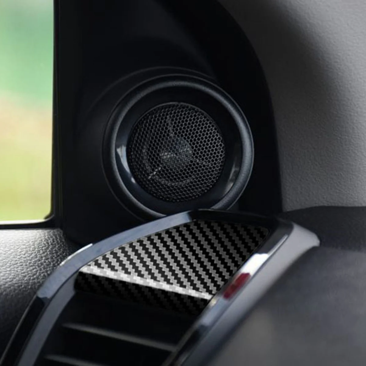 Para el año 2020 y 2022 Ciudad de Honda GN Hatchback de Fibra de Carbono cuadro de mandos de la salida de Aire Salida de Marco de Cubierta de Recorte RHD Imagen 4