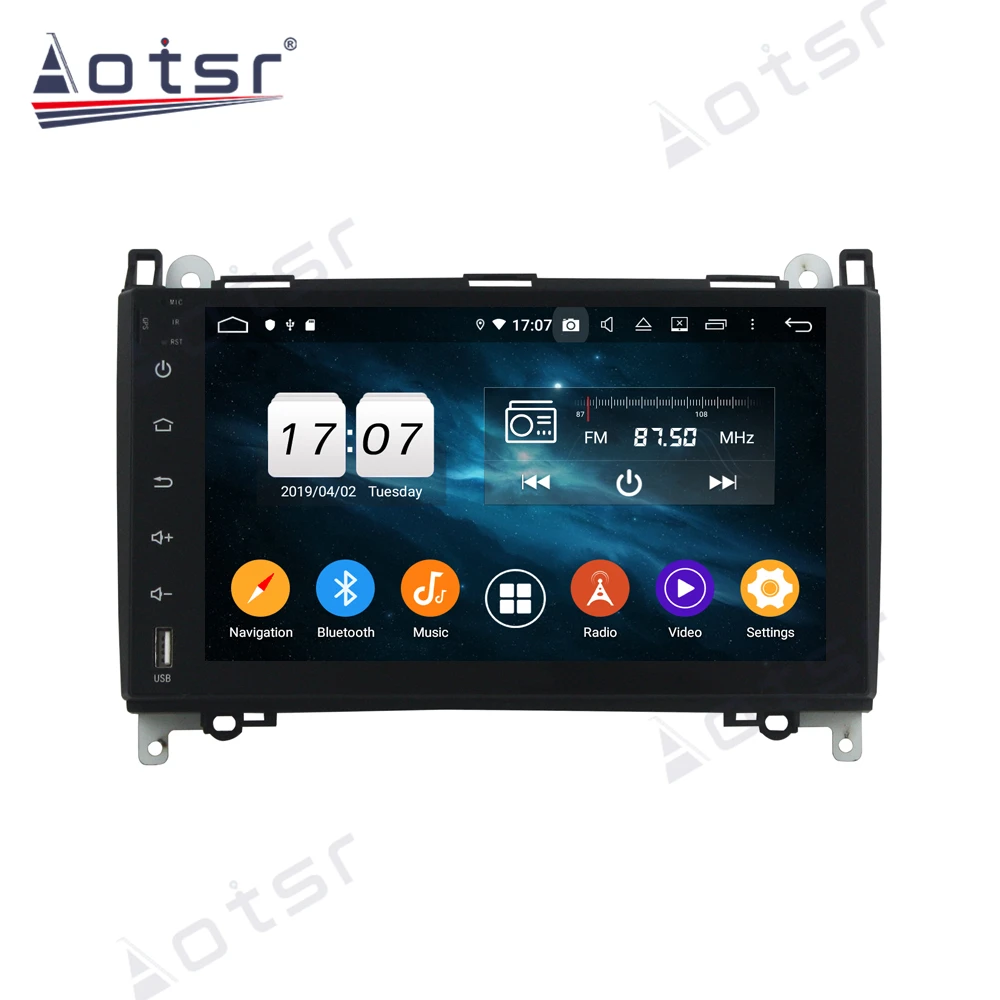 Aotsr Android 10.0 4+64GB Coche Reproductor de Radio GPS de Navegación Estéreo del Coche Multimedia Para Mercedes Benz Sprinte B200 Vitoi DSP Carplay Imagen 1