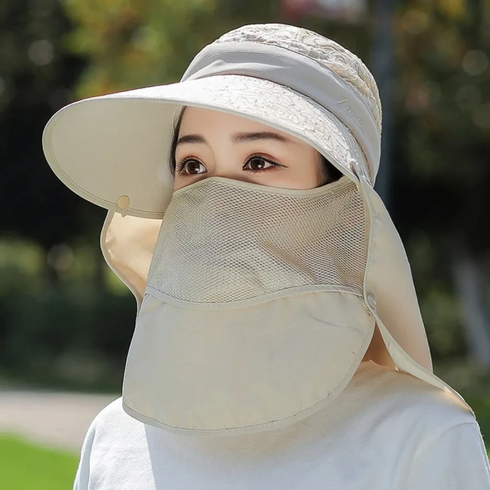 Sombrero de sol de las Mujeres de Verano de la Versión de corea, Anti-uv Coche Eléctrico Big Top Hat Puede Ser Desmontado Sombrero Mayorista de Protección solar Imagen 1