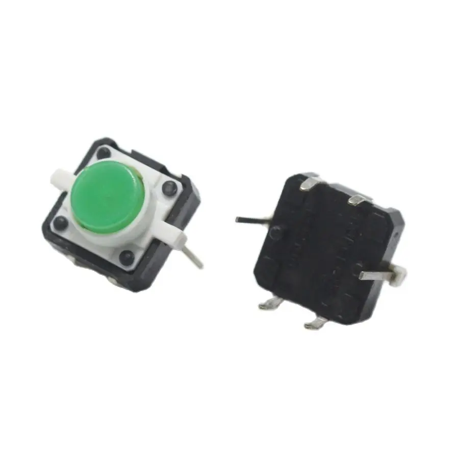 5pcs 12*12*7.3 mm 4 pines Táctil Tacto Mini Interruptor de Botón con Luz LED 12x12x7.3mm 4p Vertical Micro Interruptor de Imagen 2