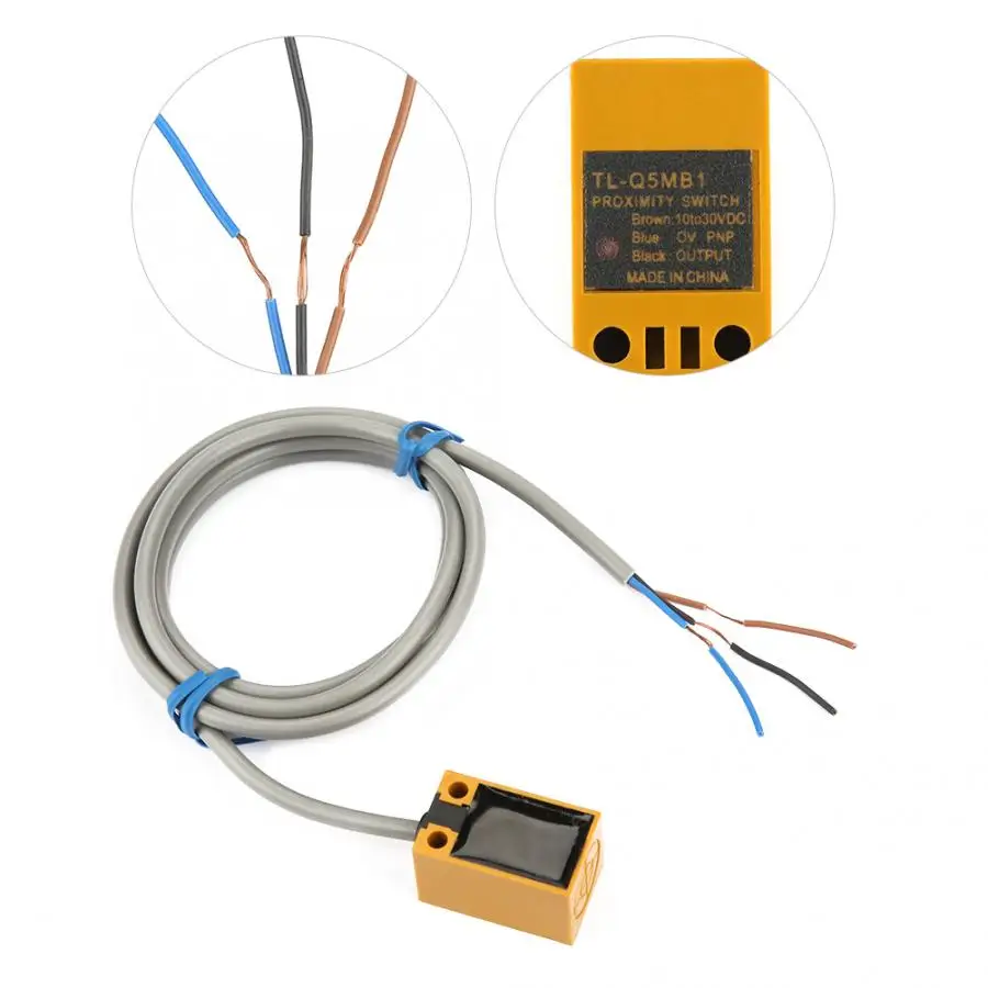 TL-Q5MB1 5mm 3 Cables de Medición de Distancia de Proximidad Inductivos NO PNP interruptor DC6-36V Imagen 3