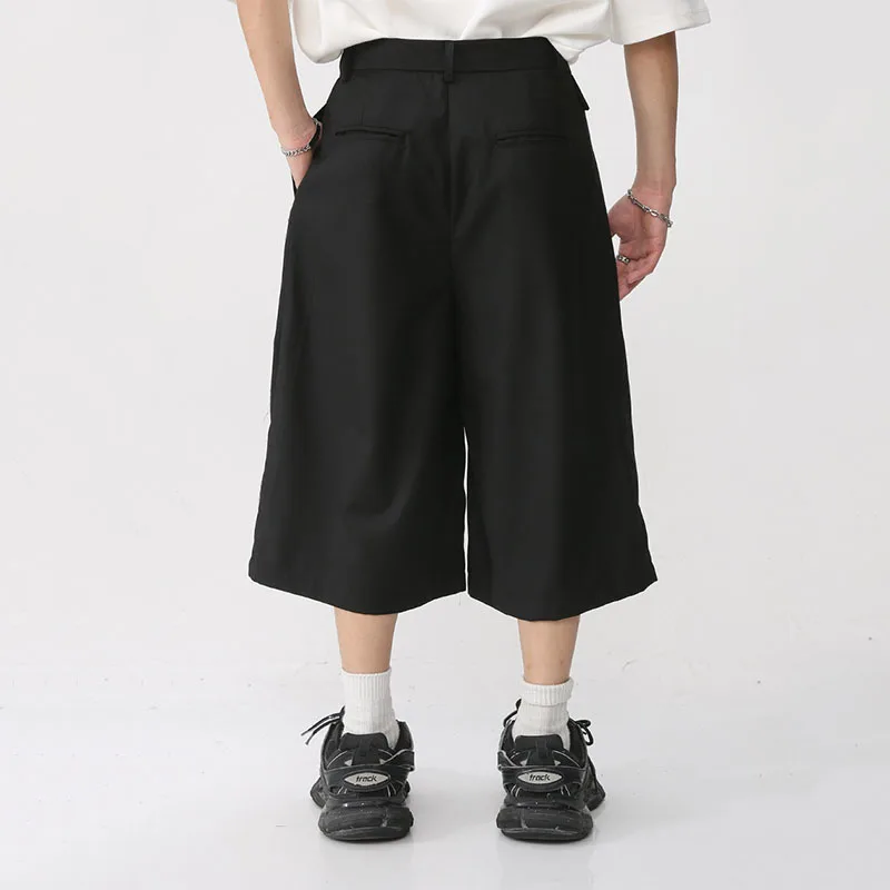 IEFB de los Hombres pantalones Cortos Casual Suelto coreano de Color Sólido Pantalones Harem Ternero Macho-Pantalones de longitud 2023 Nuevo Estilo de la Primavera de la Marea 9A8139 Imagen 5
